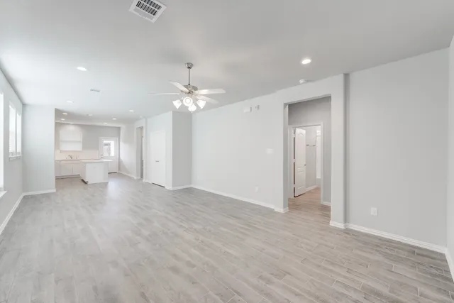 a view of a livingroom with a chandelier