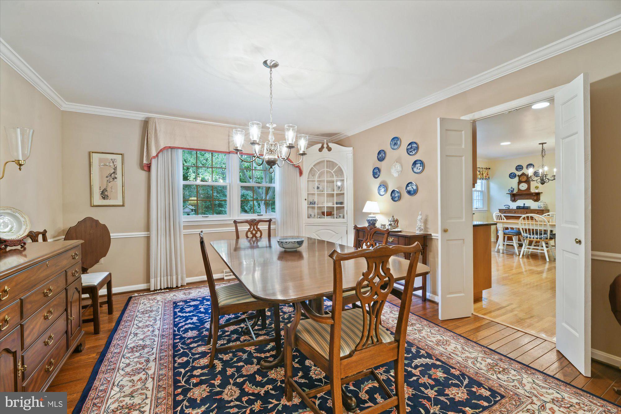10512 Pot Spring Road Cockeysville, MD 21030 - Photo 10 of 39 Dining Room with Crown Molding & Chair Railing