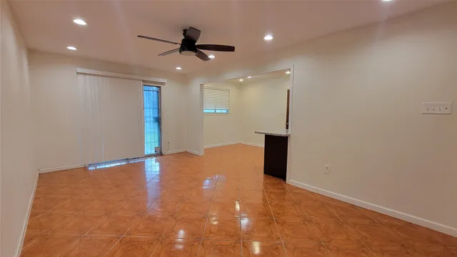 a view of an empty room