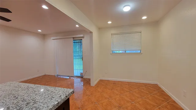 a view of an empty room