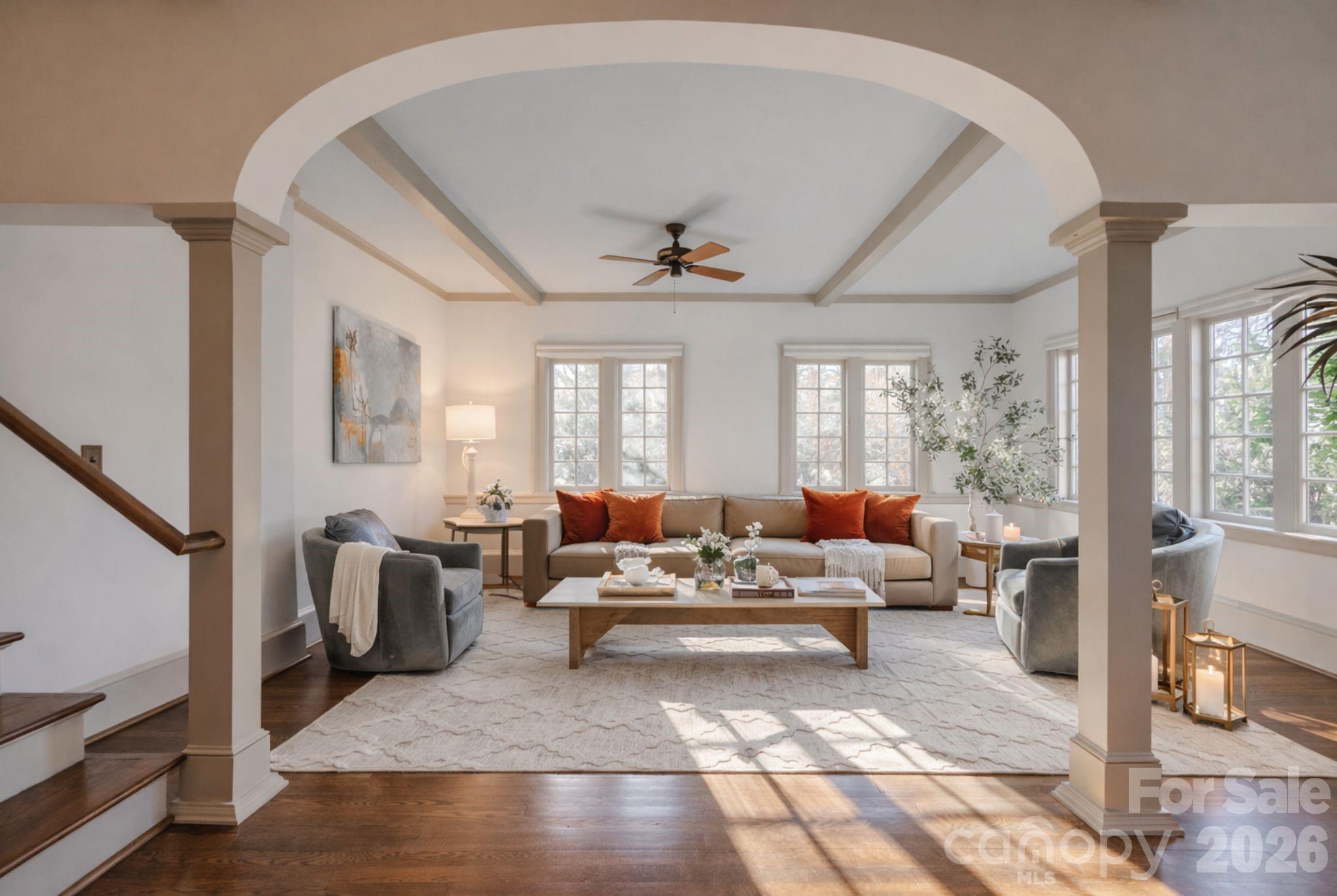 66 Fox Trot Lane Tryon, NC 28782 - Photo 6 of 48 a living room with furniture and a large window
