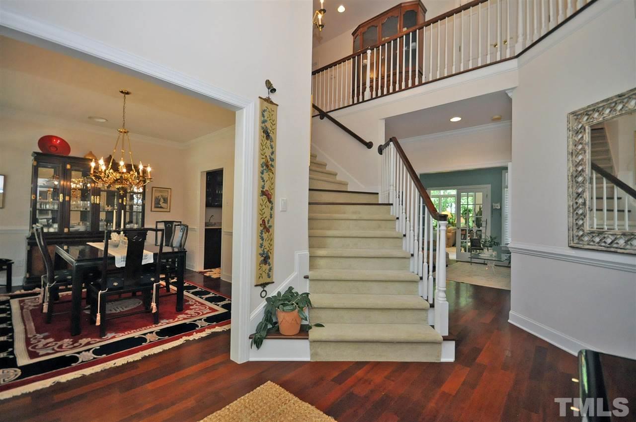 4 Trafalgar Place Durham, NC 27707 - Photo 3 of 27 a view of entryway and hall with wooden floor