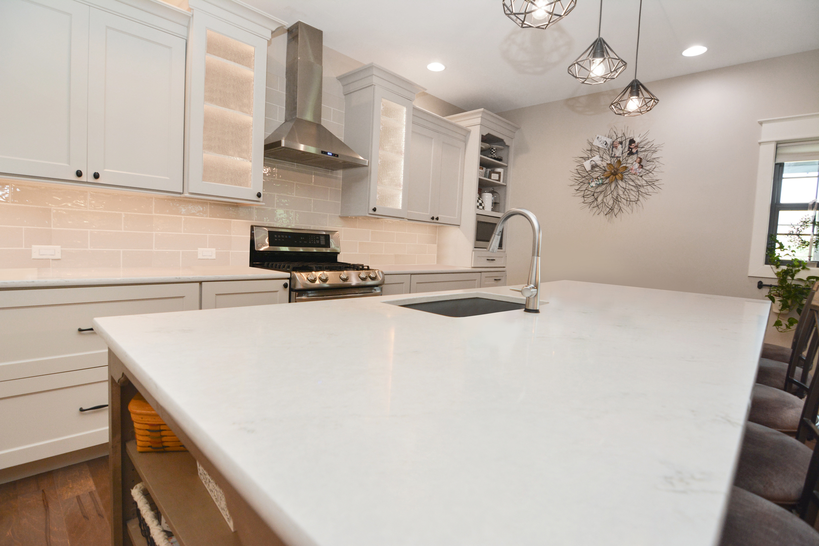 2235 North Bridge Drive Normal, IL 61761 - Photo 73 of 96 a kitchen with granite countertop a stove a sink a refrigerator and a stove
