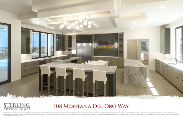 a view of a dining room and livingroom with furniture wooden floor and a chandelier