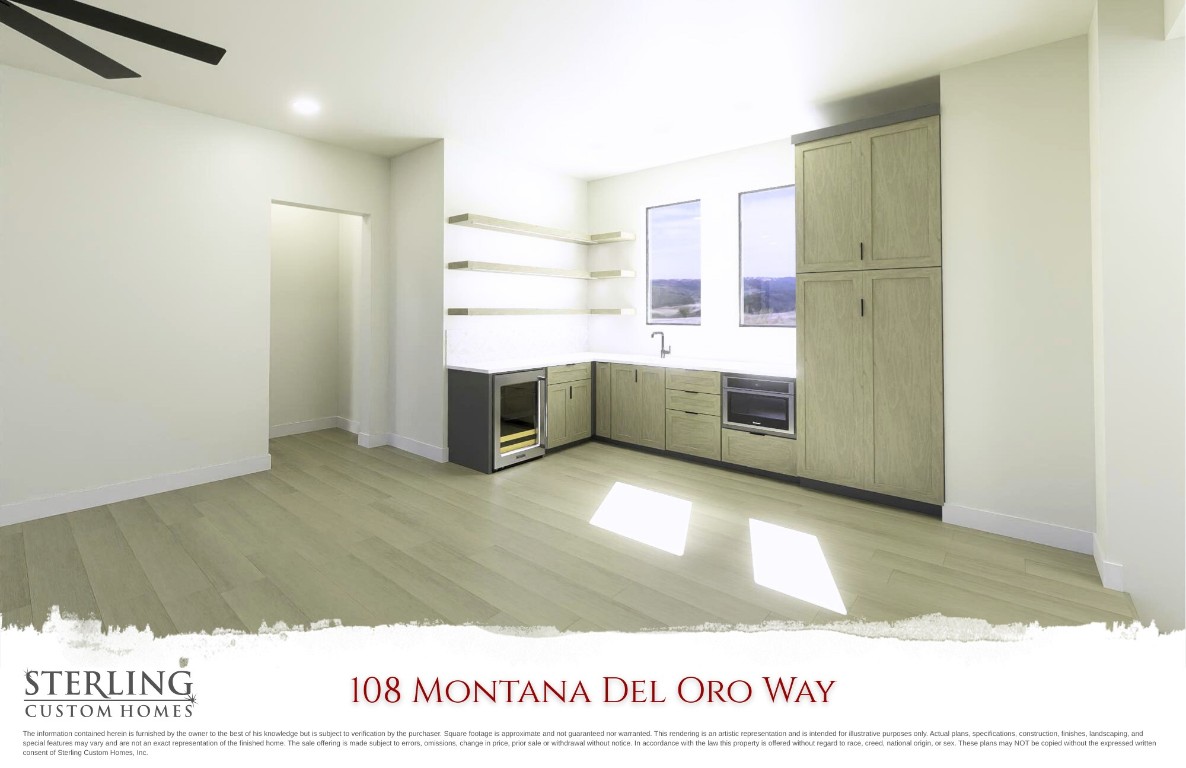 108 Montana Del Oro Way Lakeway, TX 78738 - Photo 15 of 22 a large white kitchen with cabinets and a wooden floor