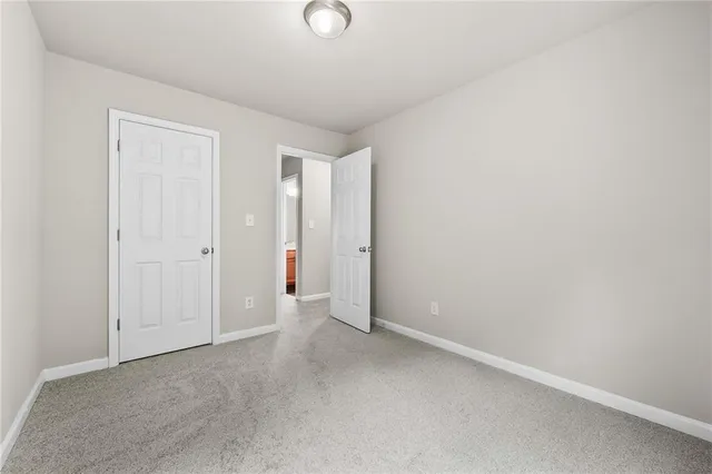 a view of an empty room