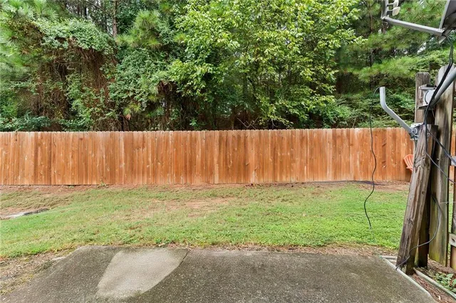 a view of outdoor space with a garden