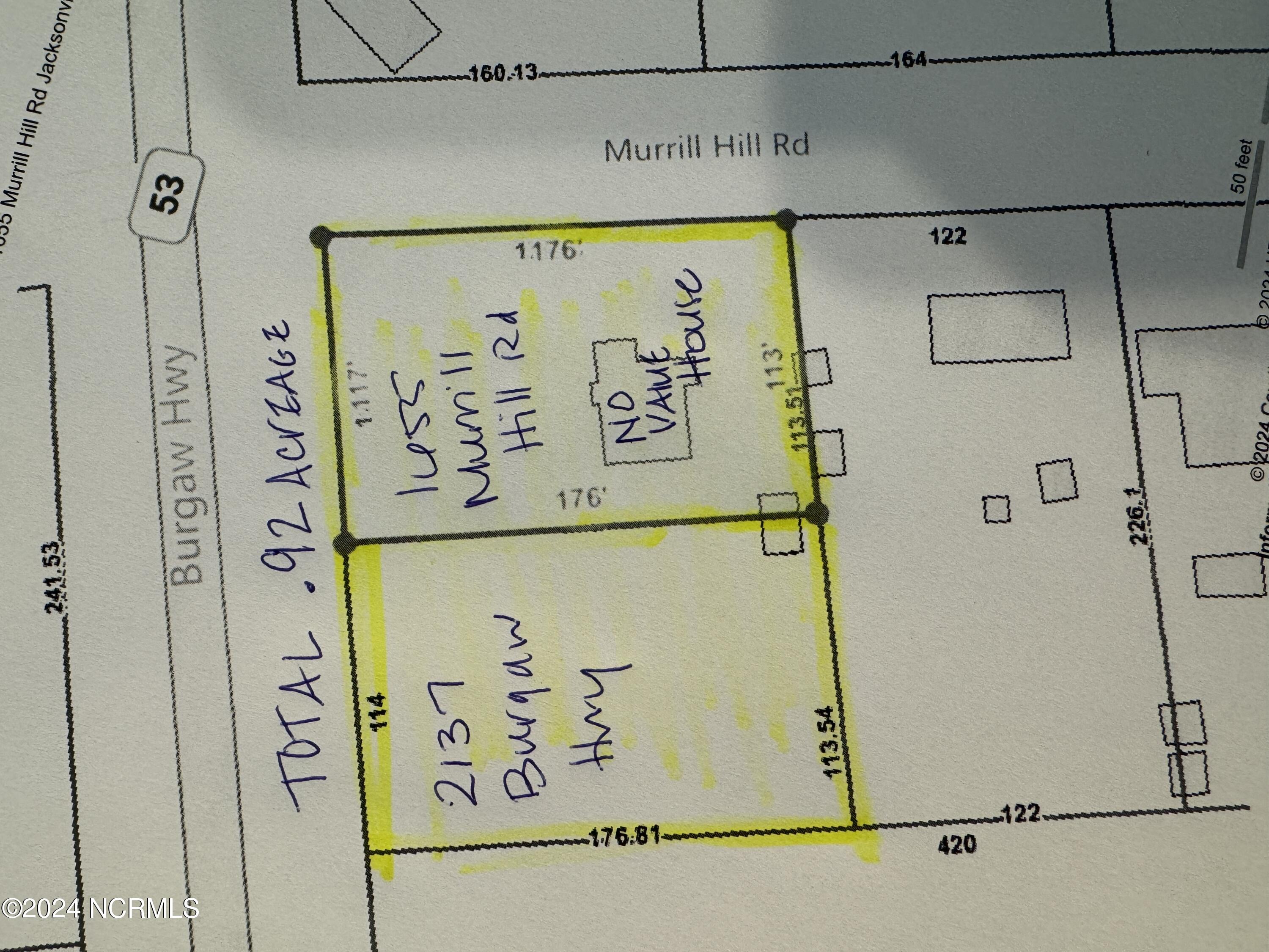 1655 Murrill Hill Road Jacksonville, NC 28540 - Photo 1 of 1 Both Parcels