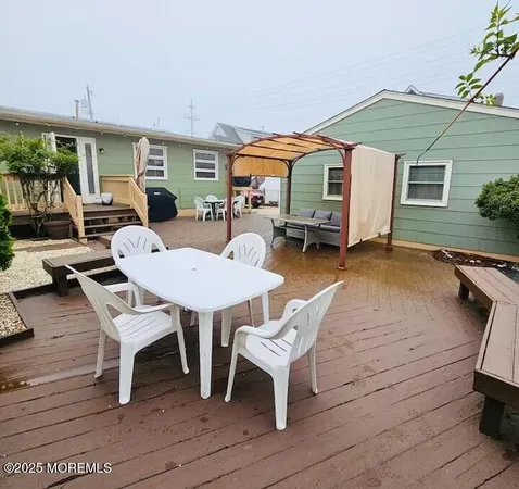 a outdoor space with furniture