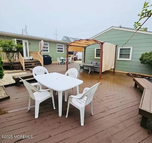 a outdoor space with furniture