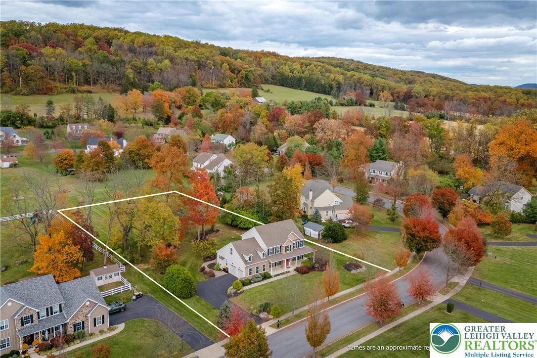 3505 Woodbyne Road Hellertown, PA 18055 - Photo 52 of 66 an aerial view of house with yard