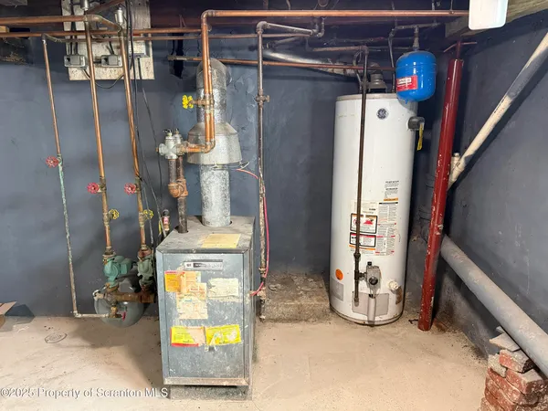a view of water heater room