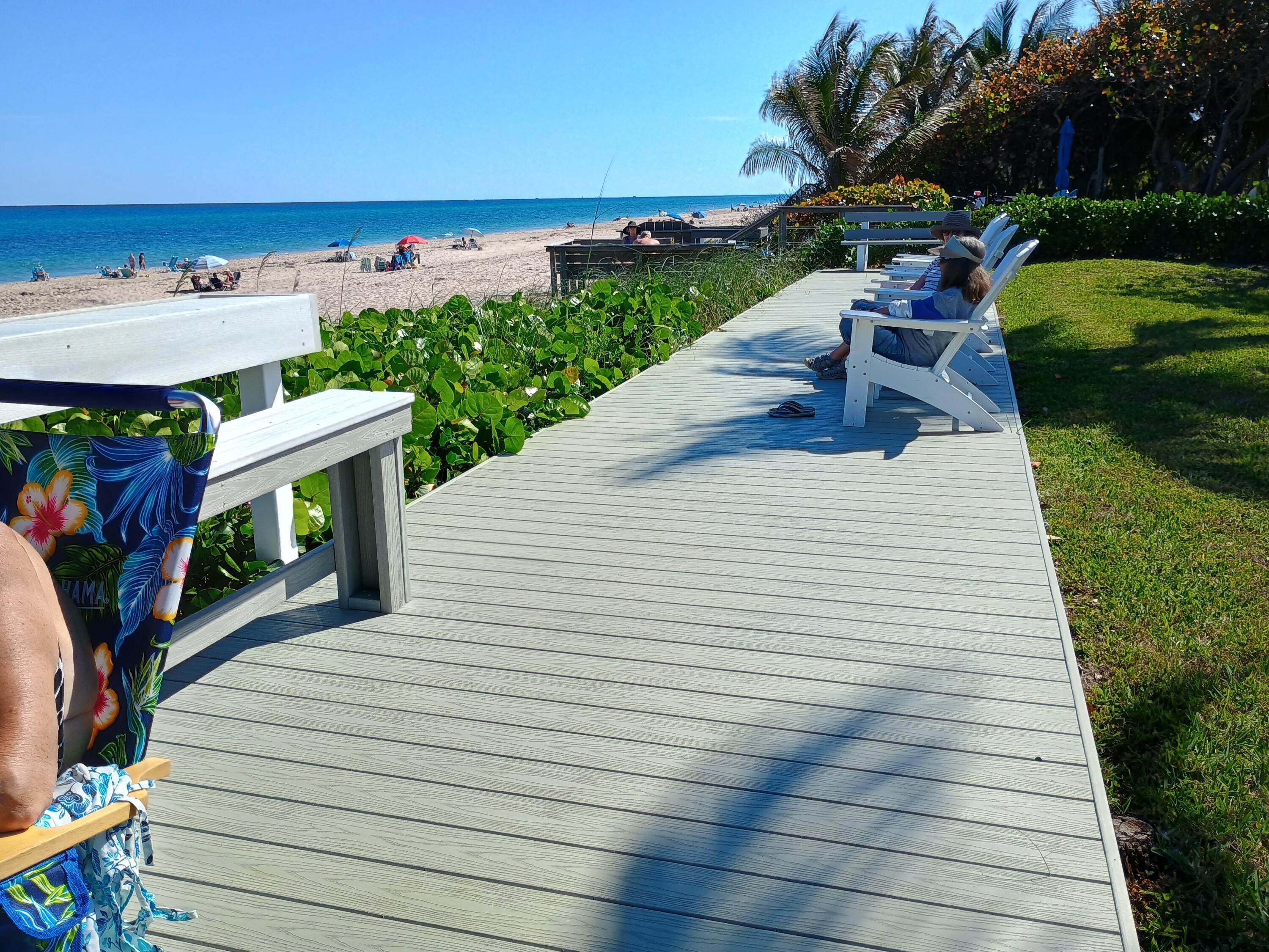 5505 North Ocean Boulevard, Unit 6206 Ocean Ridge, FL 33435 - Photo 10 of 25 a view of a patio with wooden floor