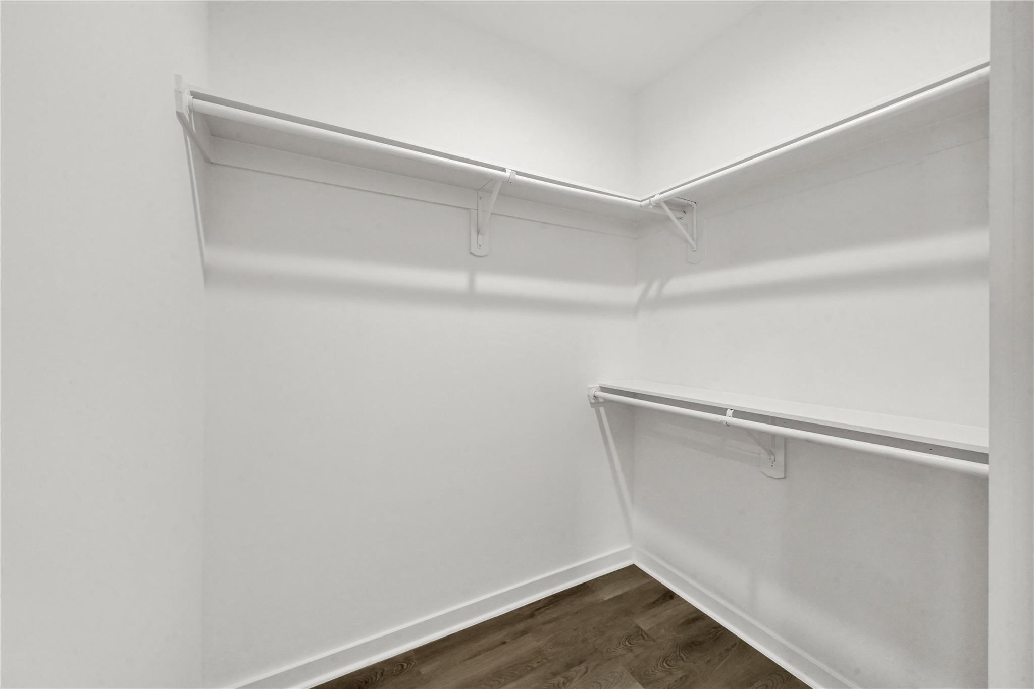 8402 Double, Unit B Houston, TX 77088 - Photo 18 of 21 a view of an empty walk in closet