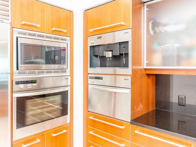 a view of a building with windows