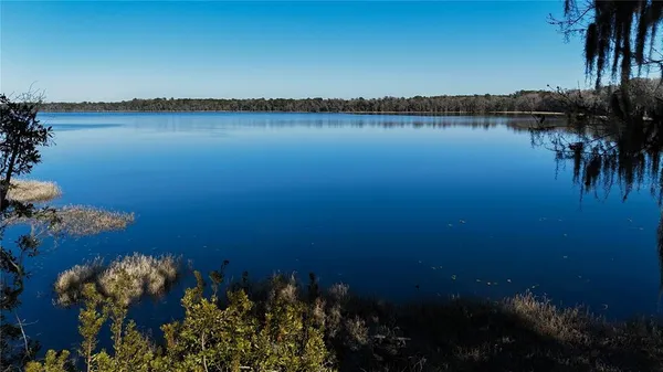 a view of a lake and mountain view
