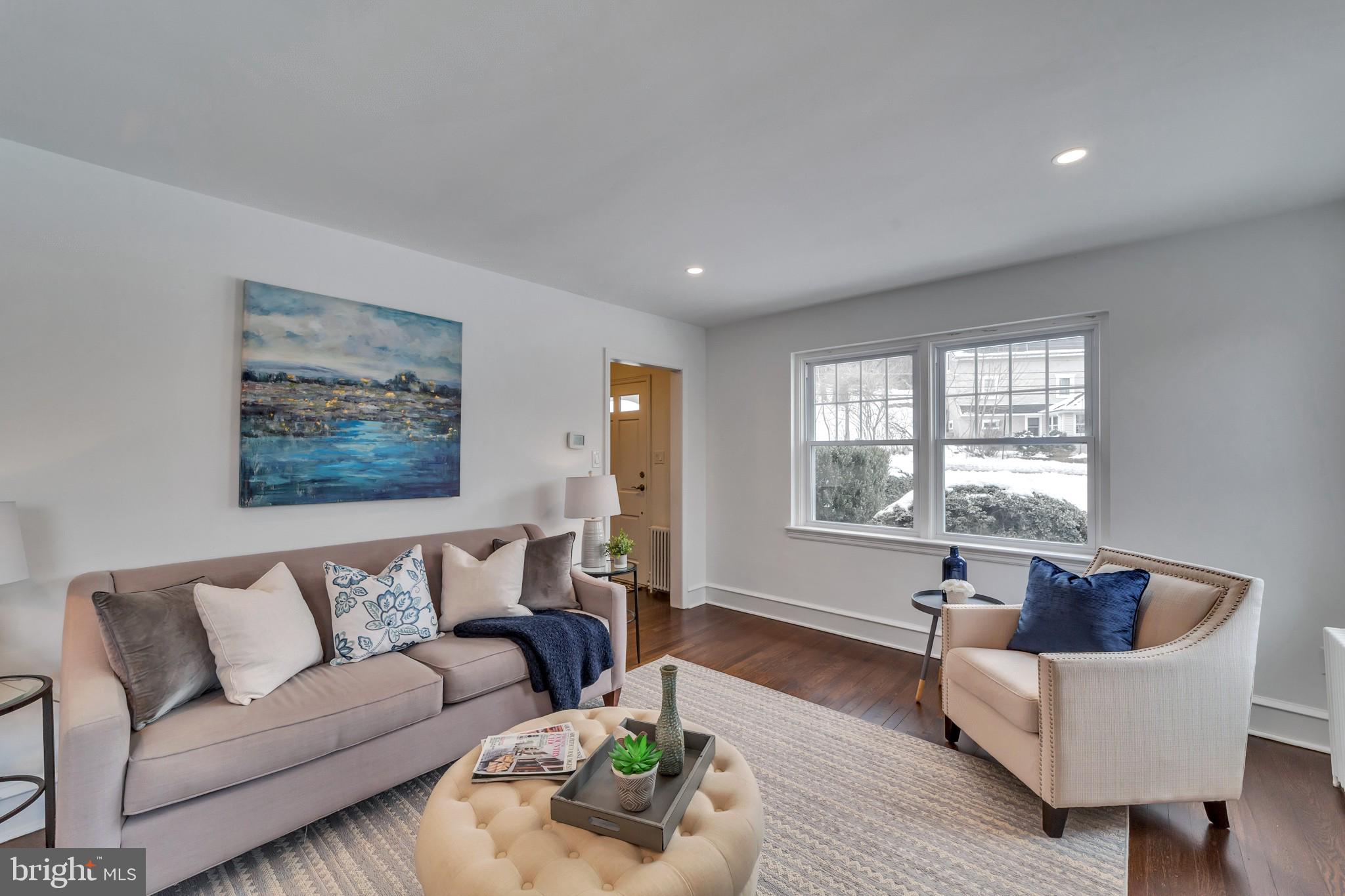 2088 Dutton Mill Road Newtown Square, PA 19073 - Photo 4 of 25 Gorgeous Living Room with recessed lighting.