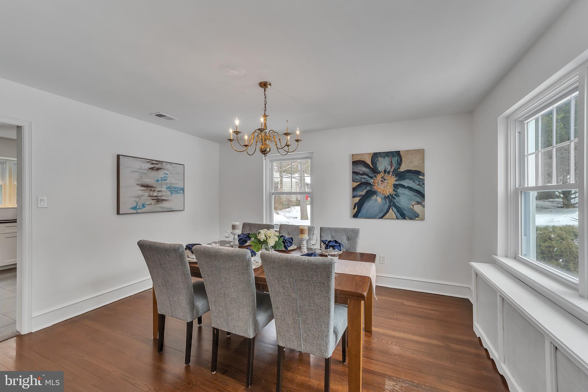 2088 Dutton Mill Road Newtown Square, PA 19073 - Photo 7 of 25 Elegant Dining Room w/ hardwoods & many windows!