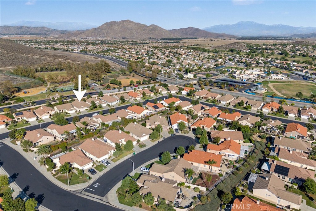28920 Raintree Drive Menifee, CA 92584 - Photo 50 of 51 an aerial view of residential houses with outdoor space