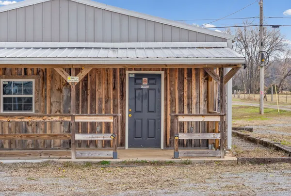 a view of a front door of house
