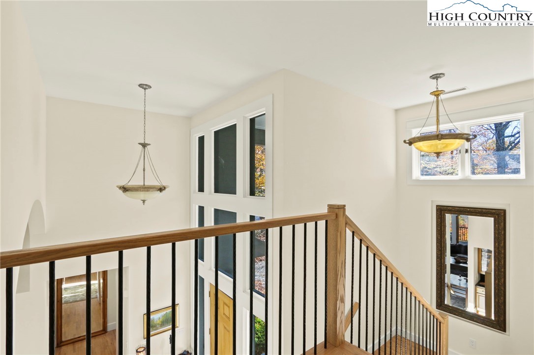 110 Pinnacle Ridge Road Beech Mountain, NC 28604 - Photo 25 of 49 a view of a hallway with windows
