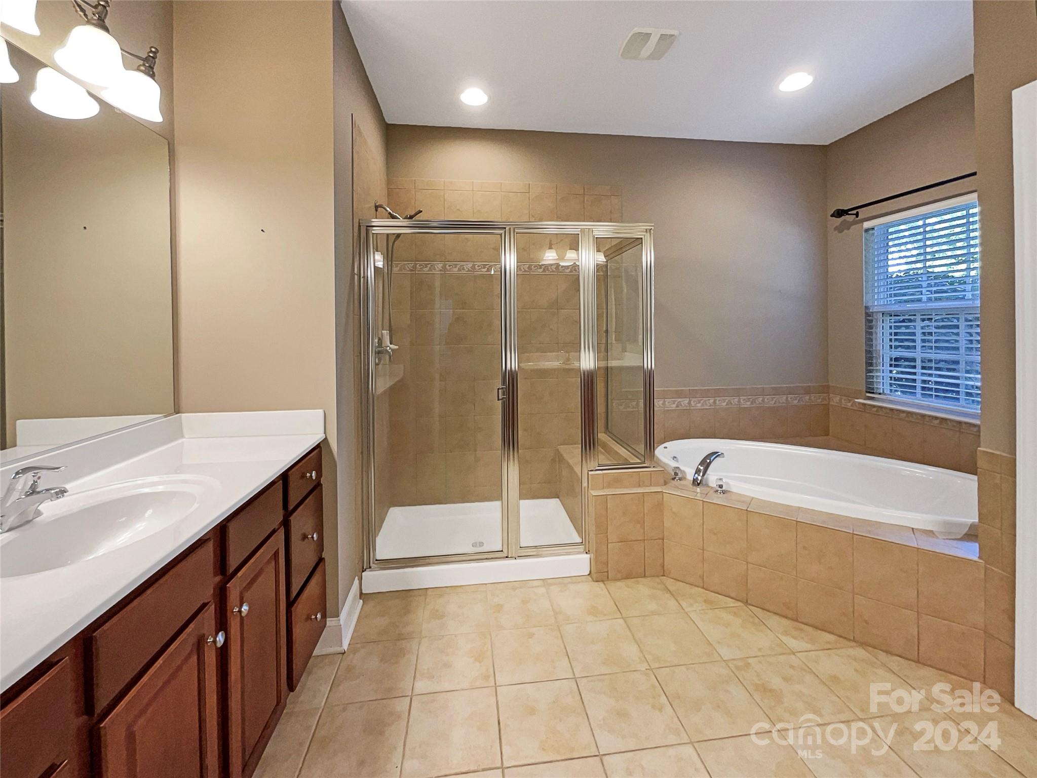 604 Panthers Way Fort Mill, SC 29708 - Photo 7 of 24 a spacious bathroom with a tub shower and sink