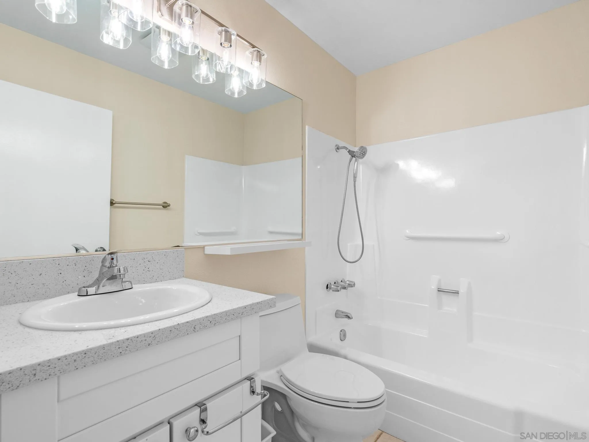 1822 Stanton Road Encinitas, CA 92024 - Photo 10 of 21 a bathroom with a sink toilet and shower