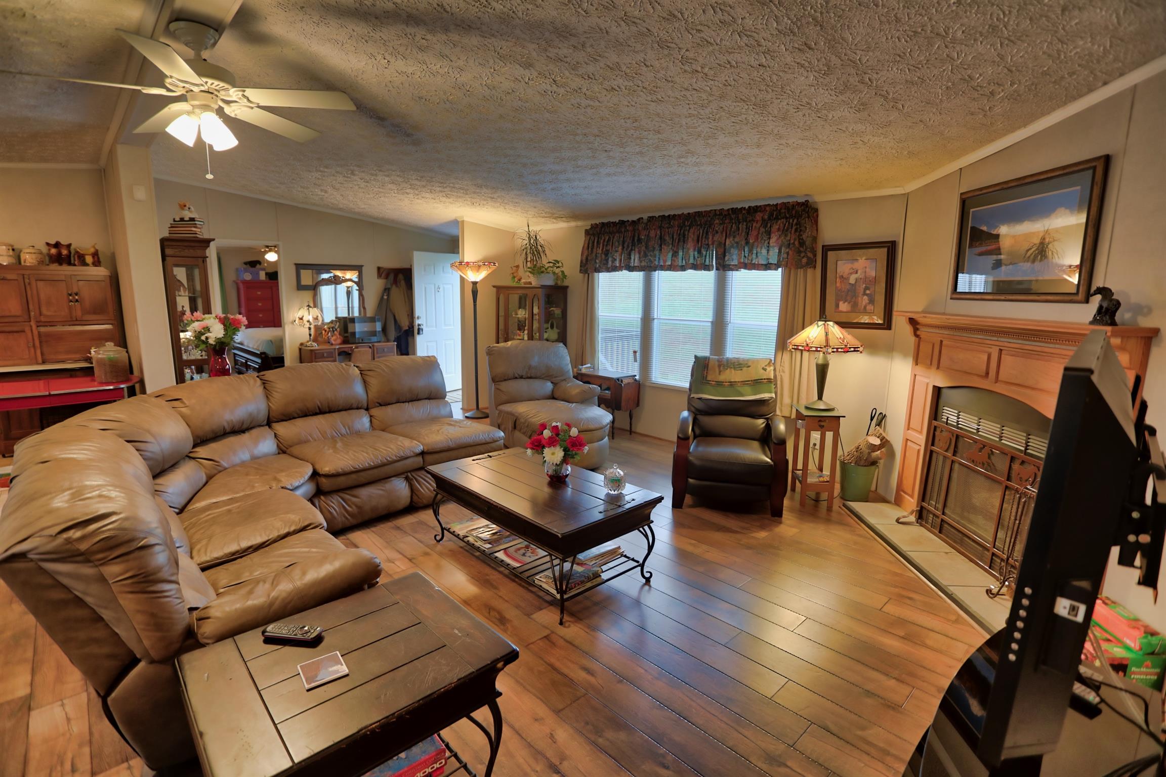 3686 Armstrong Road Springfield, TN 37172 - Photo 29 of 30 a living room with furniture fireplace and a flat screen tv