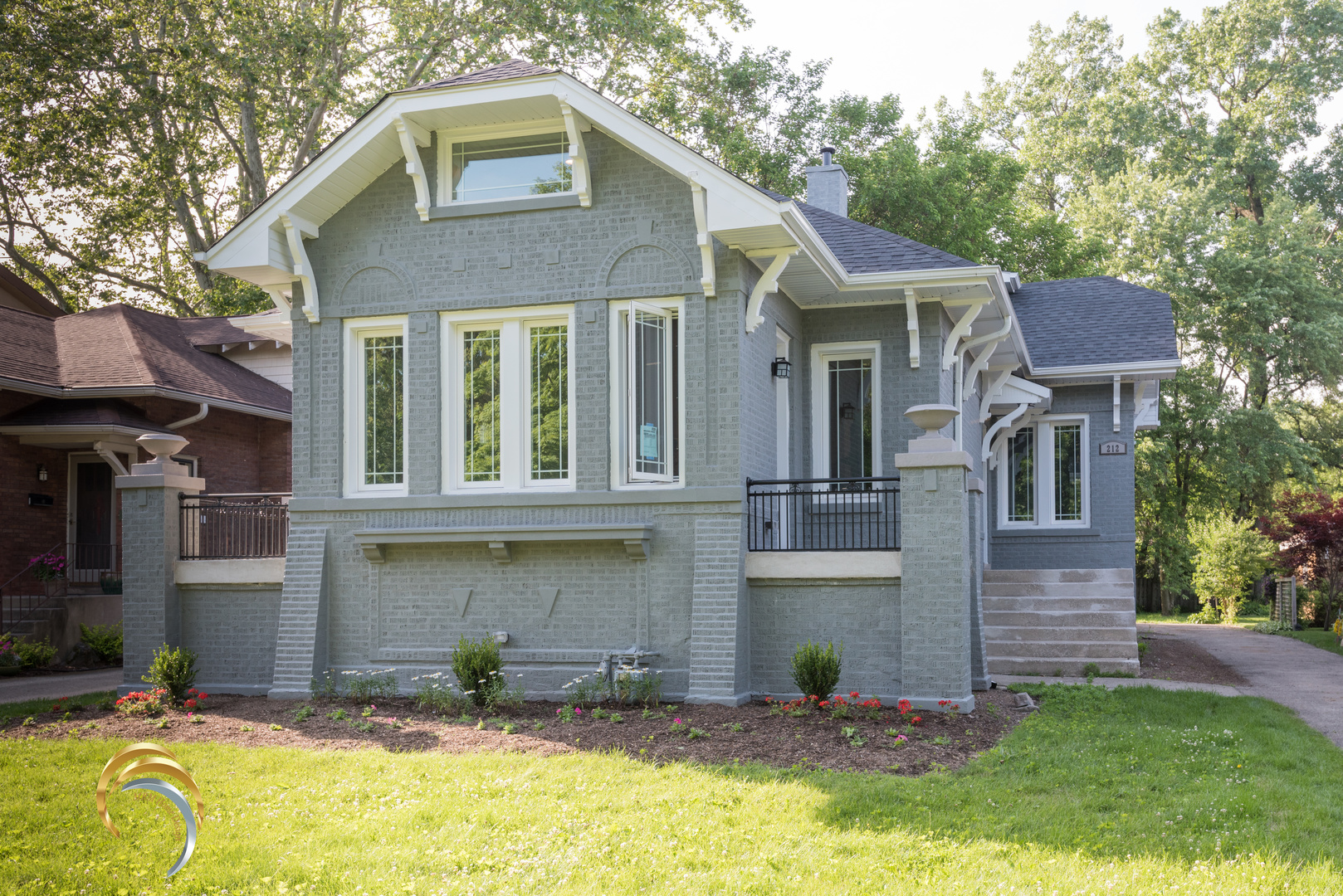 212 Gage Road Riverside, IL 60546 - Photo 1 of 19 a view of a house with a swimming pool