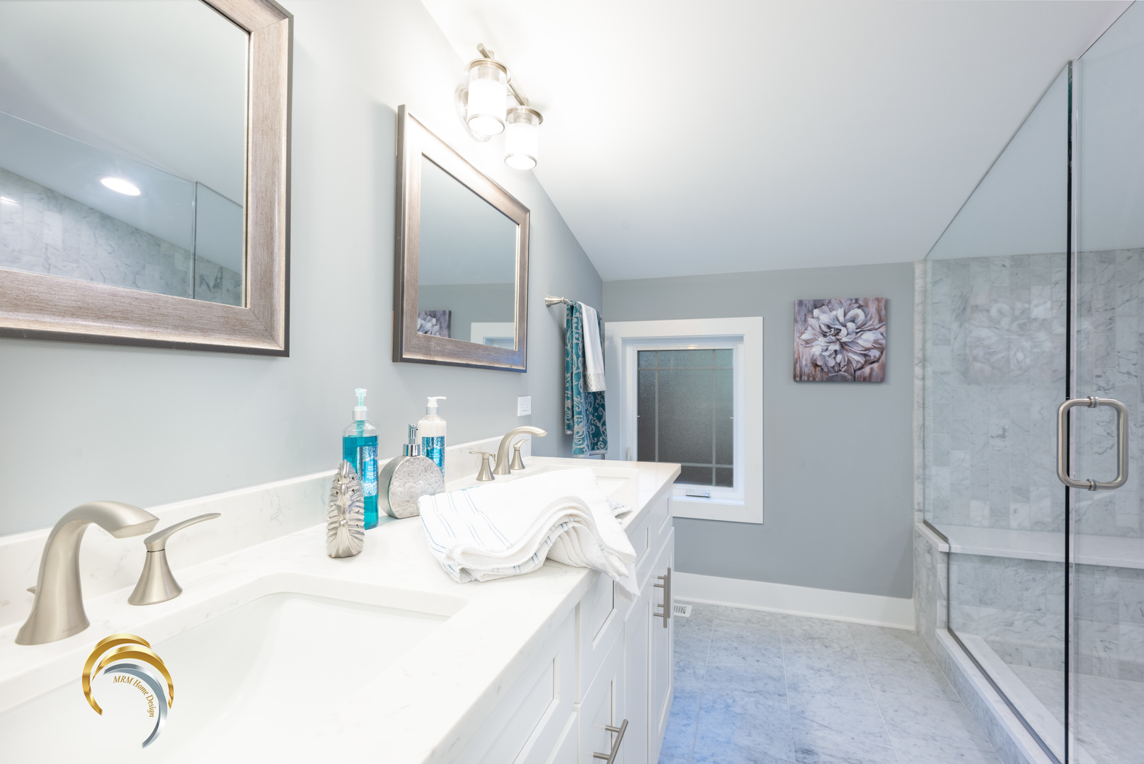 212 Gage Road Riverside, IL 60546 - Photo 13 of 19 a bathroom with a granite countertop sink a mirror and vanity