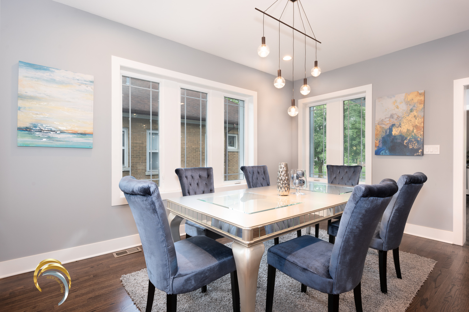 212 Gage Road Riverside, IL 60546 - Photo 6 of 19 a view of a dining room with furniture window and wooden floor