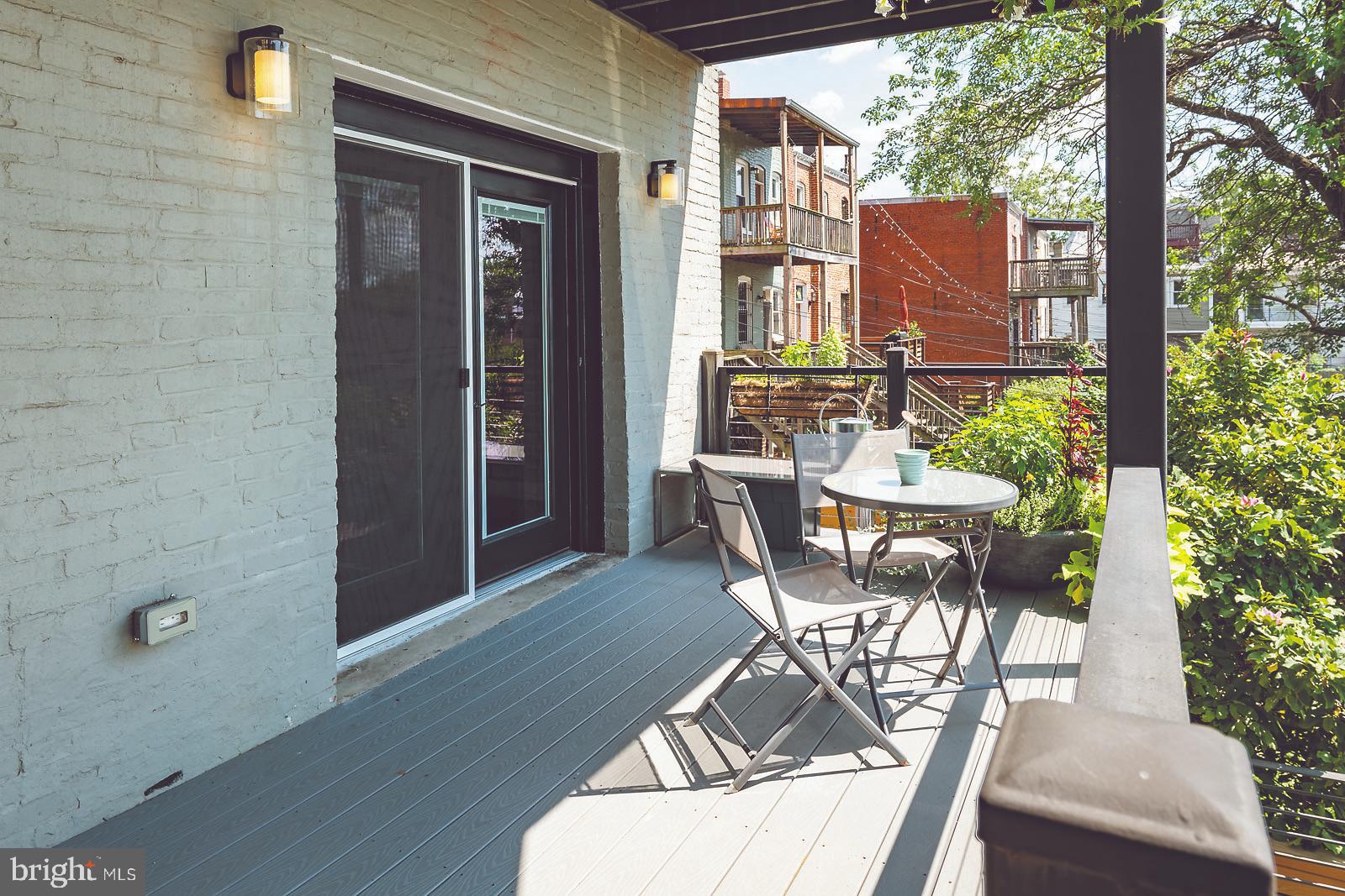2026 North Capitol Street Northwest, Unit 1 Washington, DC 20002 - Photo 19 of 53 Private back deck #1