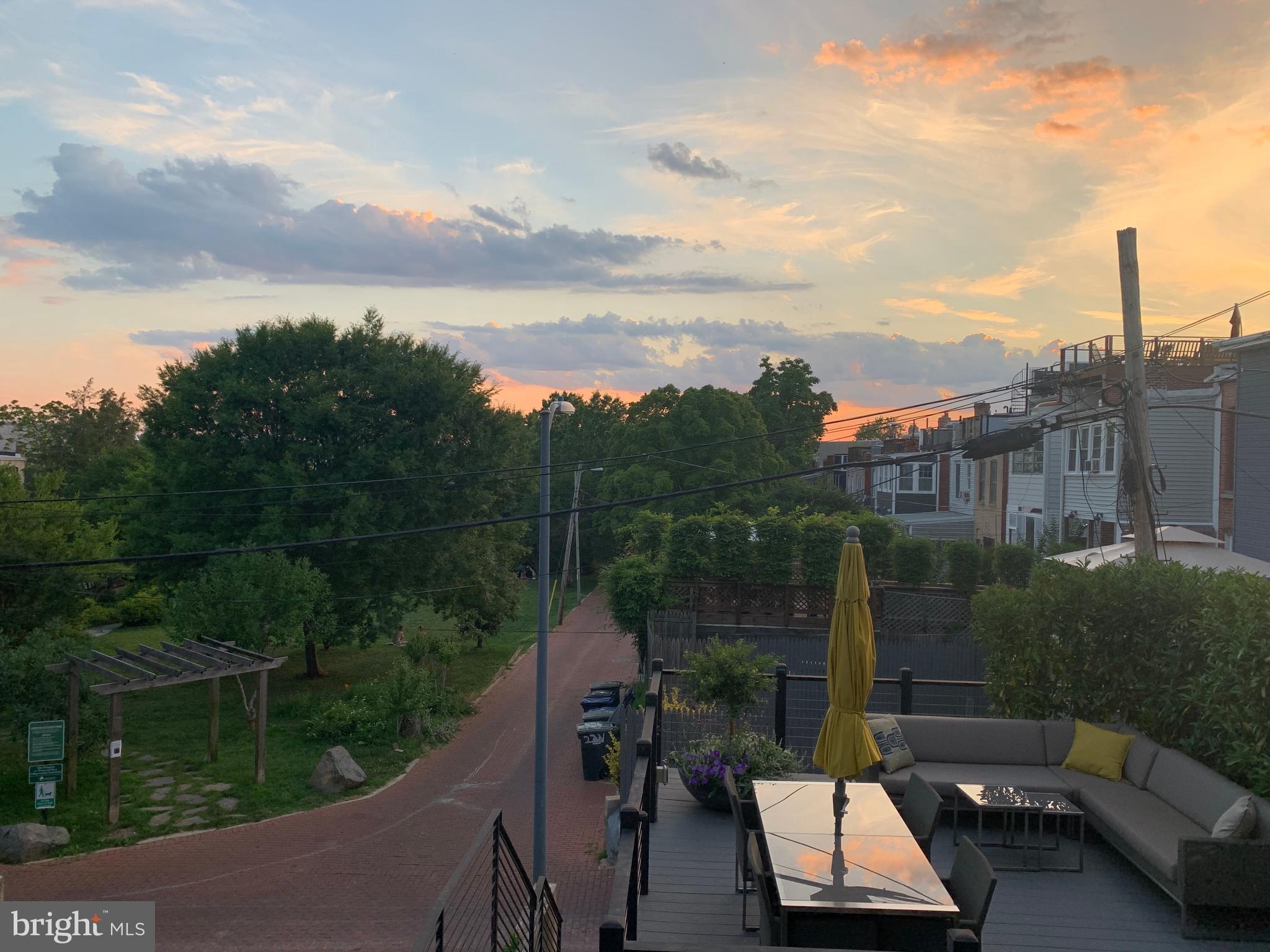 2026 North Capitol Street Northwest, Unit 1 Washington, DC 20002 - Photo 46 of 53 Sunset view over Crispus Attucks Park