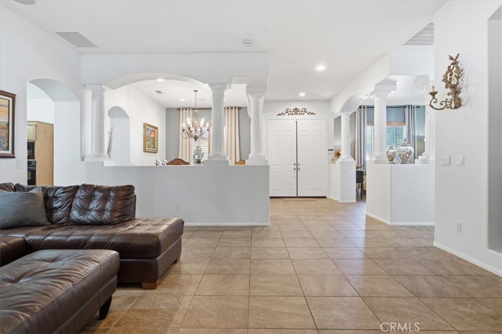 23841 Piedras Road Perris, CA 92570 - Photo 52 of 130 Main House Living Room to main entrance