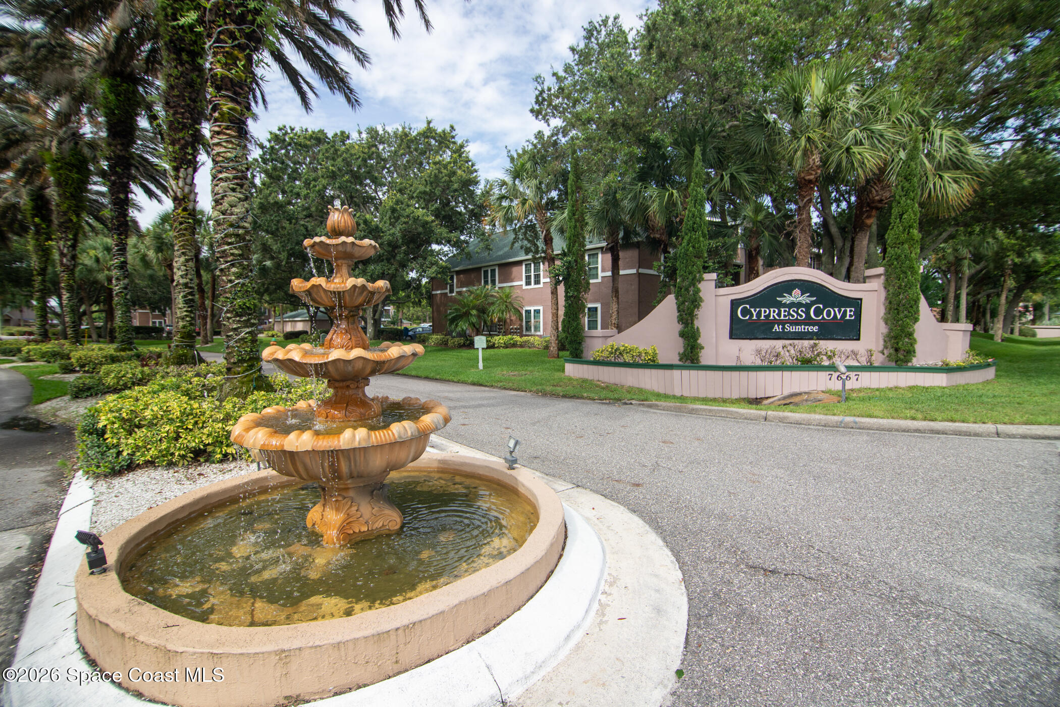 7667 North Wickham Road, Unit 1201 Melbourne, FL 32940 - Photo 21 of 29 Cypress Cove Community Entrance