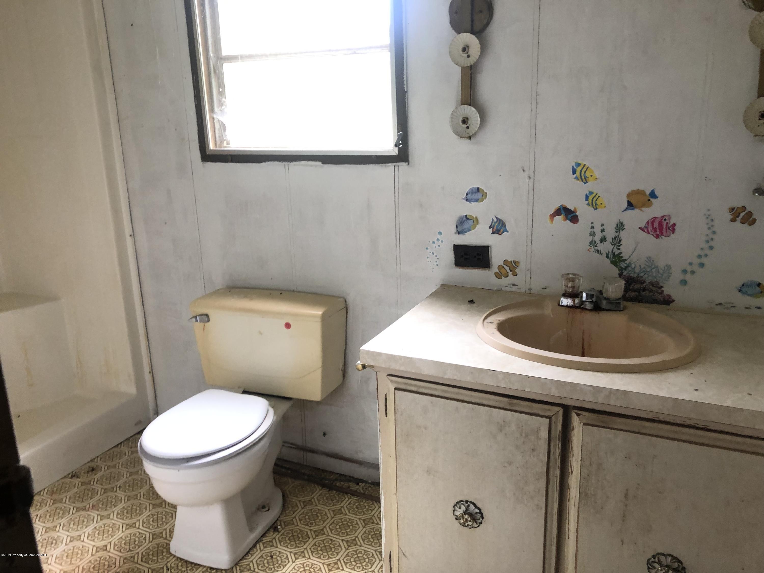 1067 Preacher Brook Road Monroeton, PA 18832 - Photo 26 of 32 a bathroom with a sink a toilet and a mirror