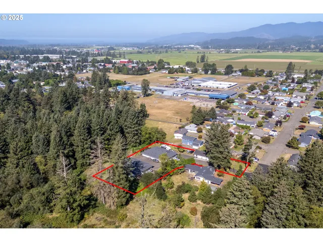 a view of city and ocean