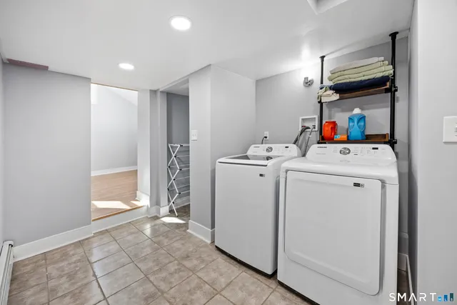 a room with storage and utility