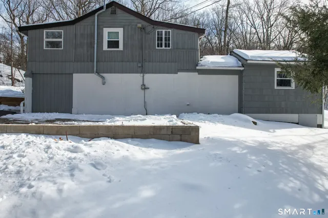 a backyard of a house