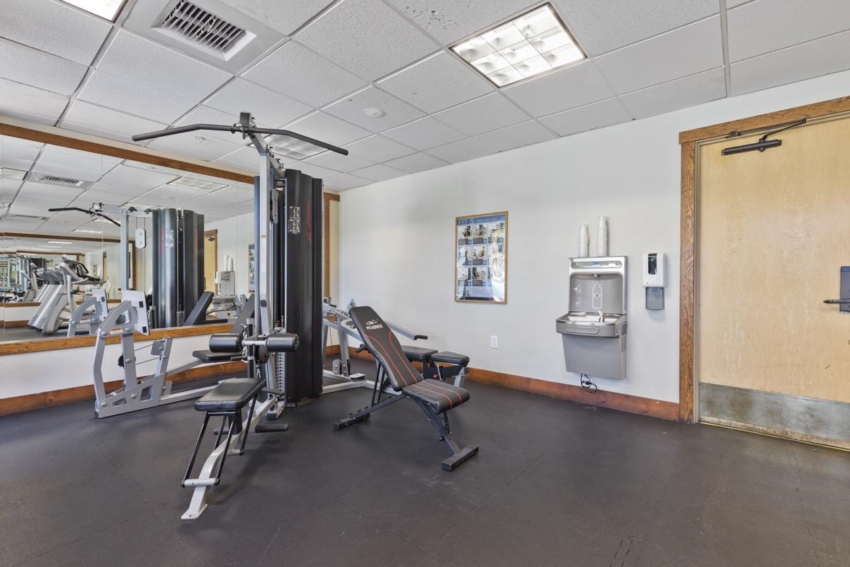 4000 Meridian Boulevard, Unit 436 Mammoth Lakes, CA 93546 - Photo 24 of 46 a view of a room with gym equipment