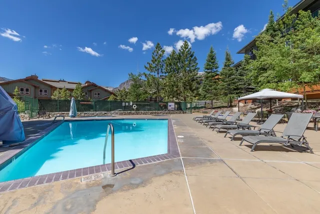 a view of a terrace with sitting area
