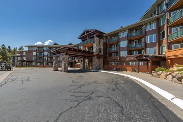 a view of a building and a street