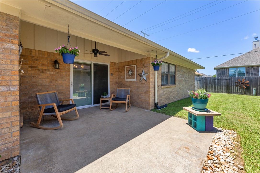2911 Braeburn Street Bryan, TX 77802 - Photo 28 of 30 Nice Covered Patio extended into large side yard with room for Dog Run, Gardening and Outdoor Play.