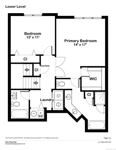 a spacious bedroom with a bed and window