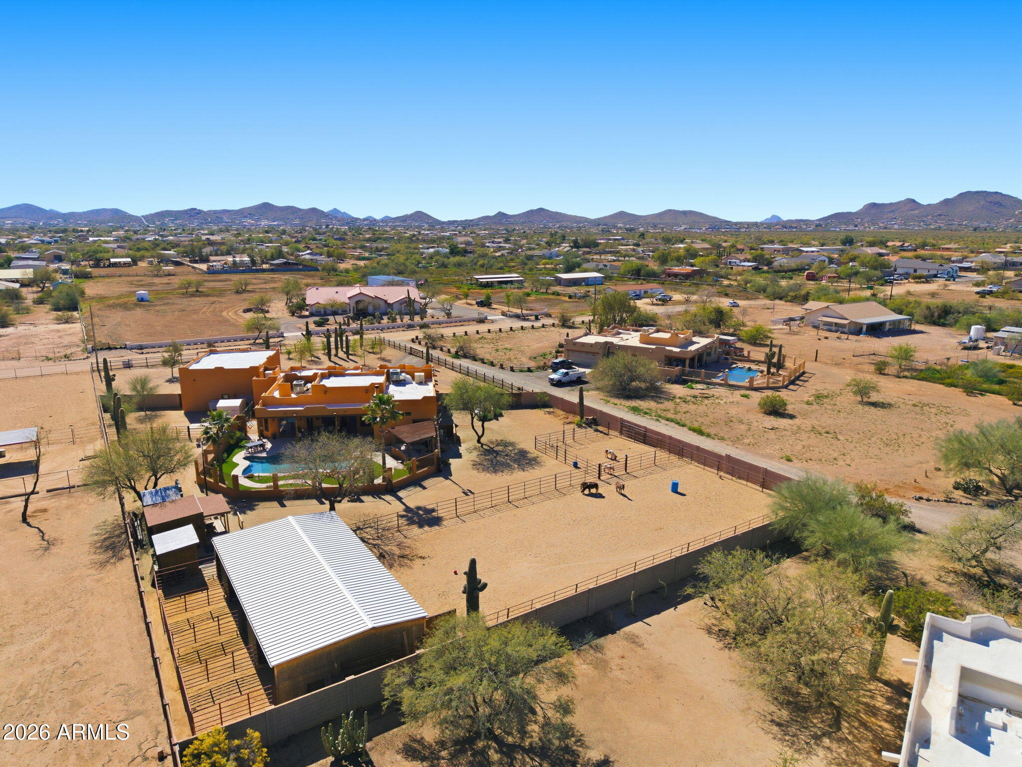 1114 East Carlise Road Phoenix, AZ 85086 - Photo 15 of 53 an aerial view of a city with mountain