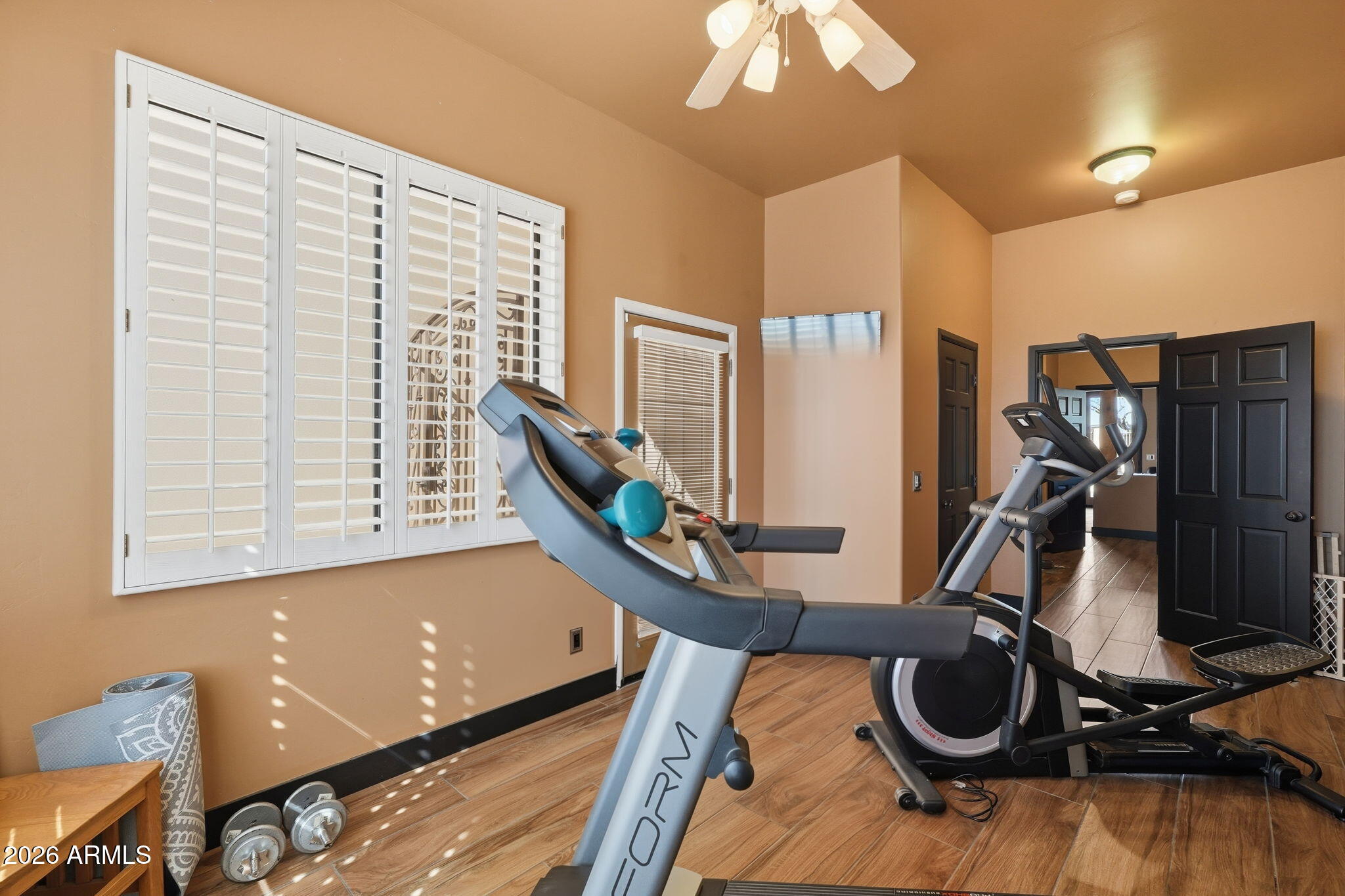 1114 East Carlise Road Phoenix, AZ 85086 - Photo 30 of 53 a view of a room with gym equipment