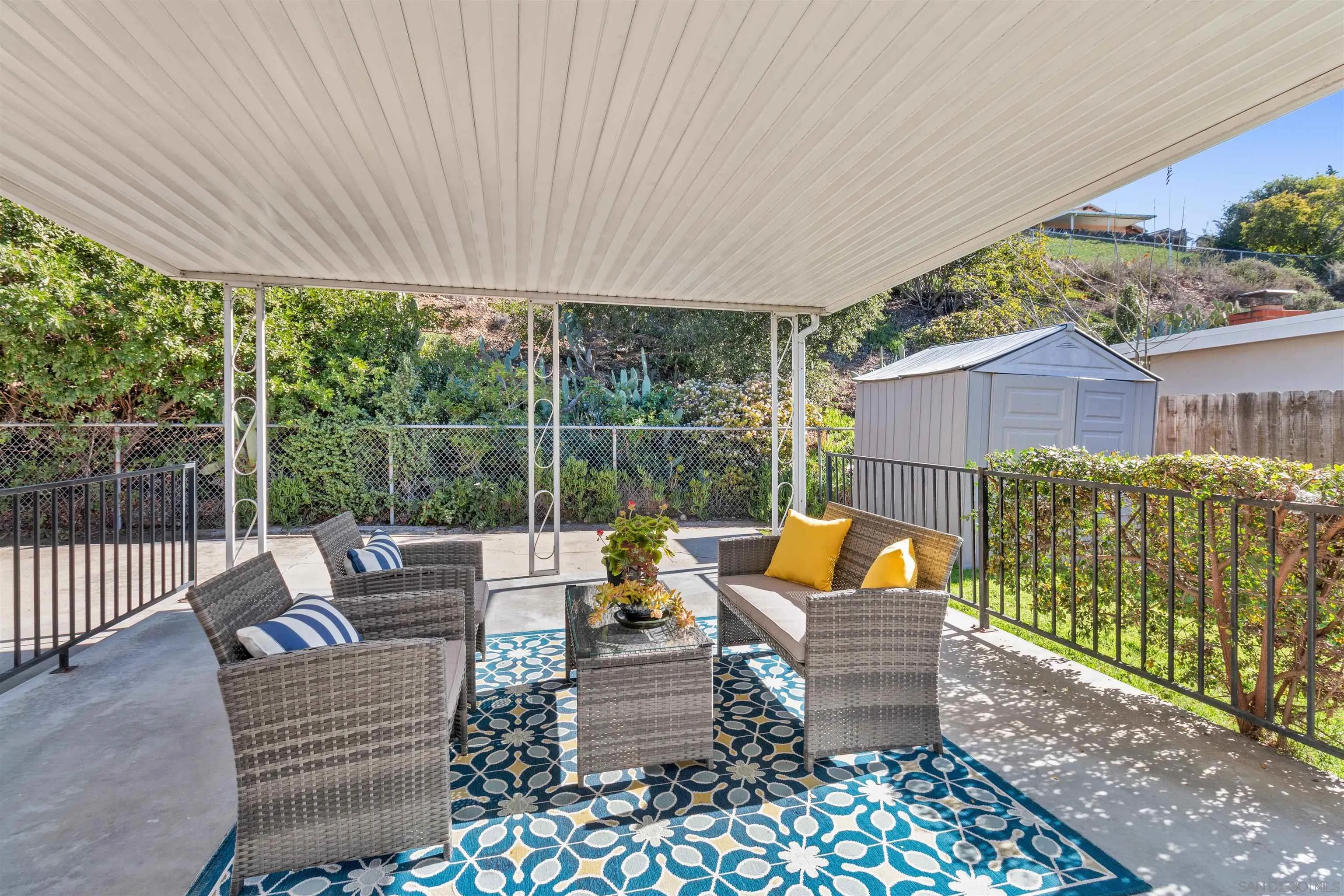 5685 Jackson Drive La Mesa, CA 91942 - Photo 22 of 24 a outdoor living space with furniture and garden view