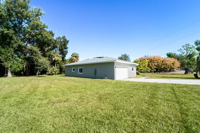 a house view with a garden space