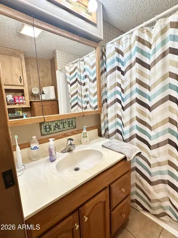 a view of a bathroom from a bathroom