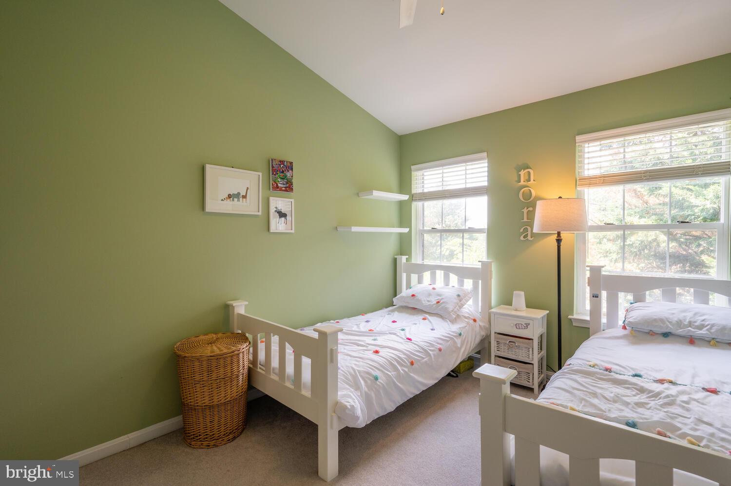 2801 Roesh Way Vienna, VA 22181 - Photo 20 of 32 Vaulted Ceiling & Ceiling Fan in Secondary Bedroom
